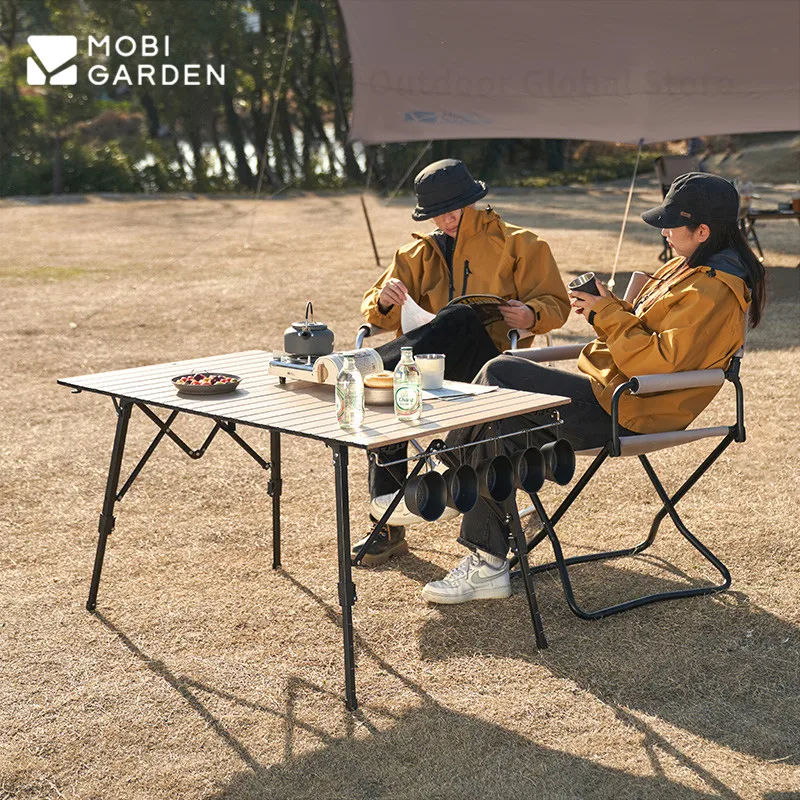 Mobi Garden Aluminum Egg Roll Table, 50KG Capacity, Portable
