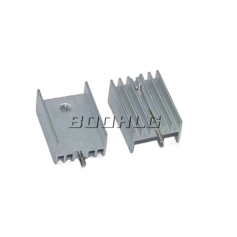 10pcs TO-220 Heatsink TO 220 Heat Sink 21x15x10mm Radiator Cooler Radiator Aluminum 21*15*10mm 21mmx15mmx10mm TO220 For Cooling