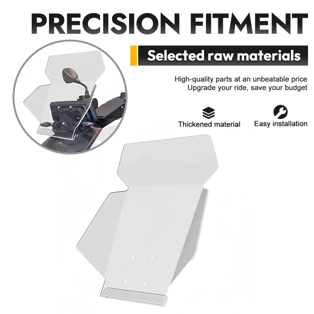 High Quality Windshield For BMW CE04 Scooter Durable Front Wind Deflector Anti-Wind & Rain Protection Clear Screen