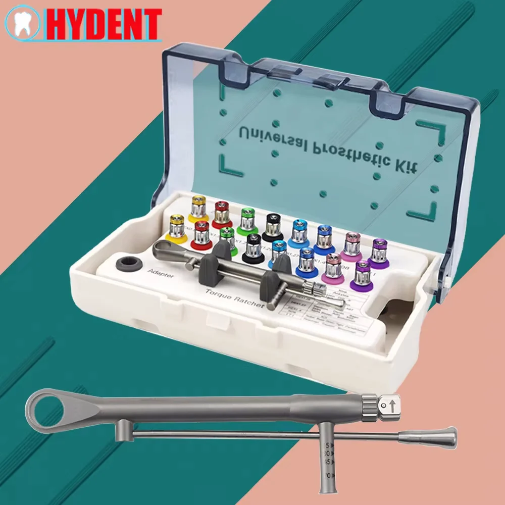 

Набор отверток для зубного имплантата, хирургические ручные наборы с 16 отвертками для ручного использования, универсальный набор для протезирования, динамометрический ключ для имплантата