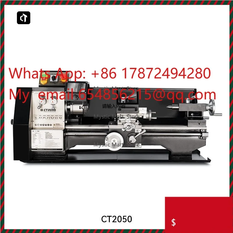 High Precision Metal Lathe Machine 220V CT2050 Mini Bench Lathe for Hobbyists and Small Workshops