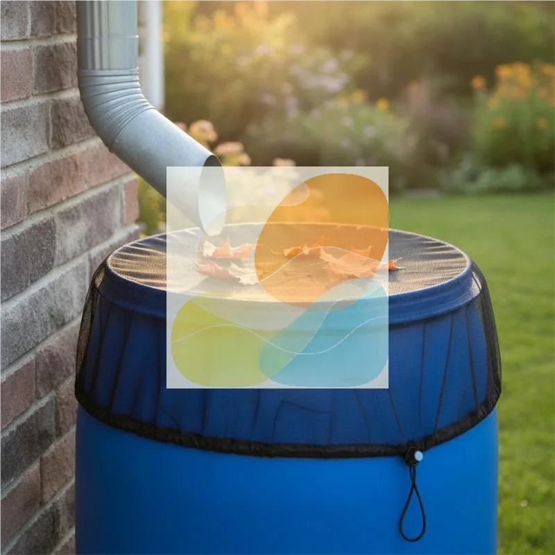 Rainwater Collection Mesh Cover Garden Leaf Debris Blocking 30/60/80/100cm for Outdoor Backyard Rain  Use