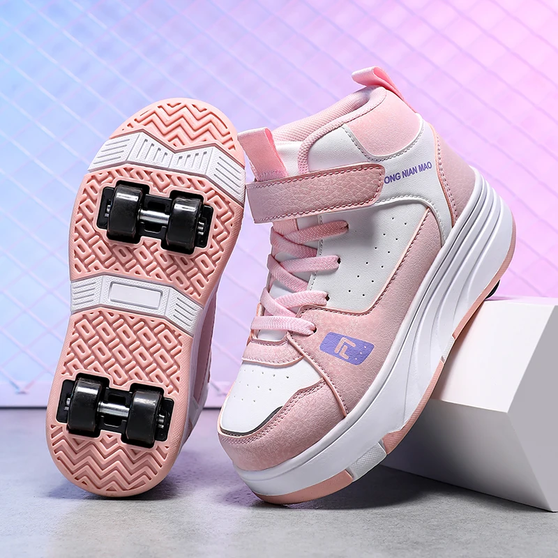 

Heelys (Warm New): Winter Fall Invisible 4-Wheel Retractable Kids' Roller Shoes (Boys & Girls)