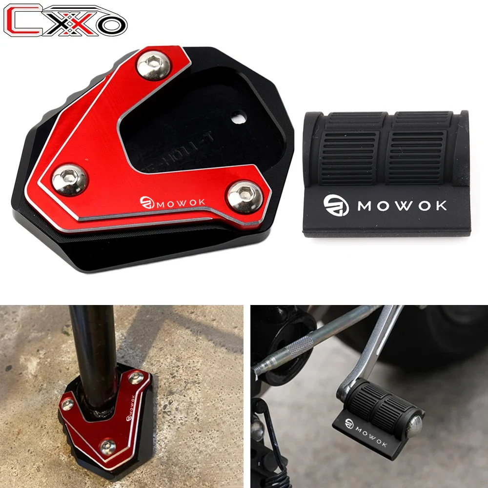 

For Honda XLV 600 650 700 TRANSALP XL600V XL650V XL700V Motorcycle CNC Kickstand Side Stand Enlarge Gear Shift Lever Pad