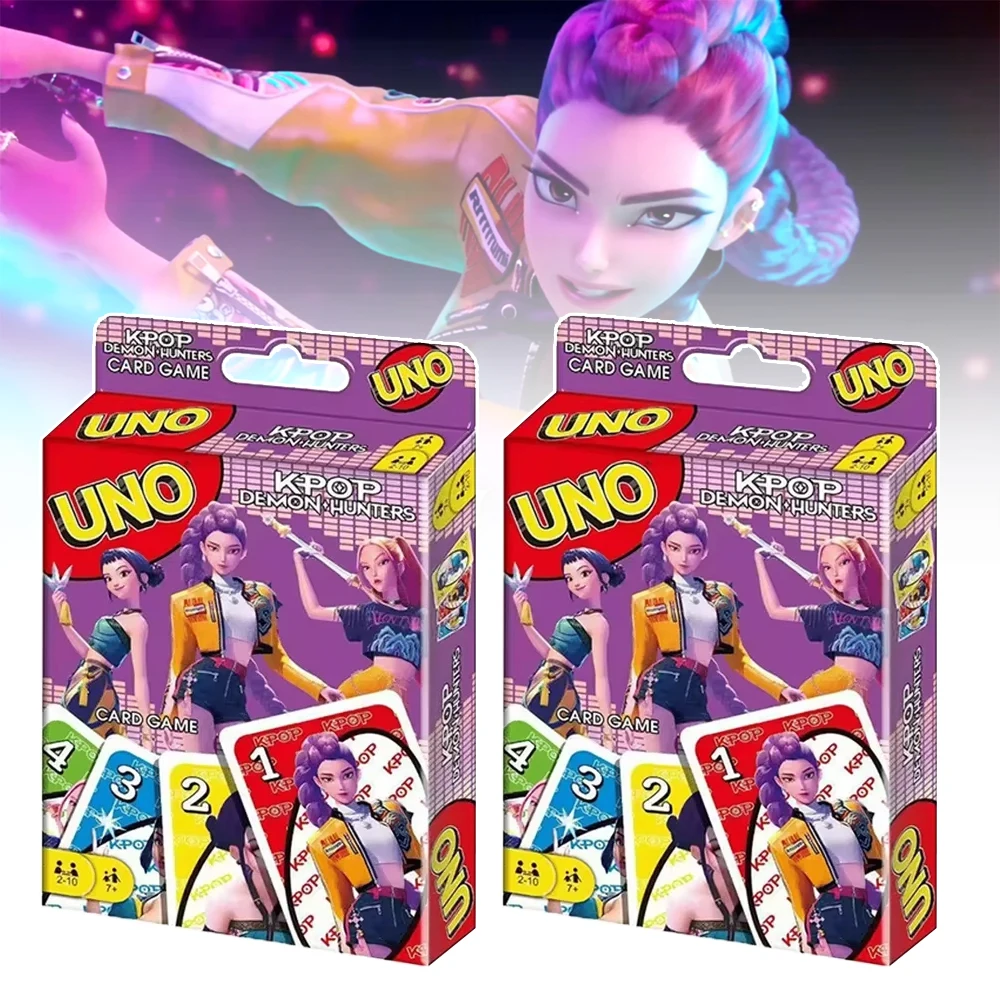 108 pièces KPOP démon chasseur carte jeu de société dessin animé Rumi Mira Zoey Figure modèle cartes de fête jeux cartes de Collection cadeau de noël