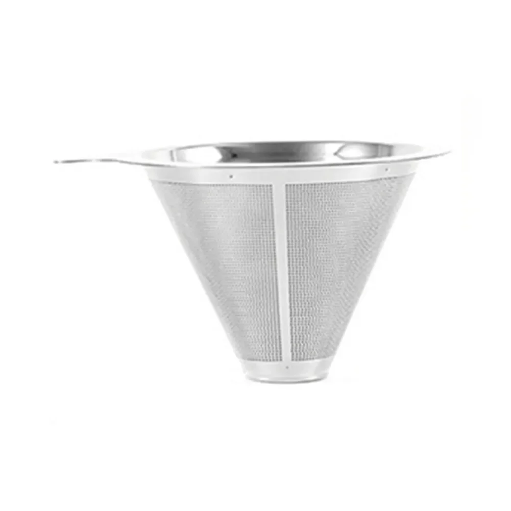 1 * Coffee Filter Stainless Steel Funnel Hand Brewed Coffee Filter Screen Coffee Cone Filter The Paperless Filter Can Be Reused