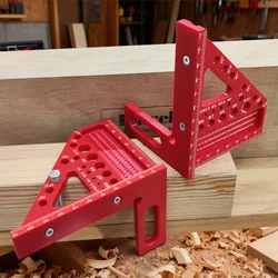 Engineers 3D Plastic Square Ruler Multi-Angle Measuring Tool 45/90 Degree for Woodworking,Square Ruler Measuring Tool