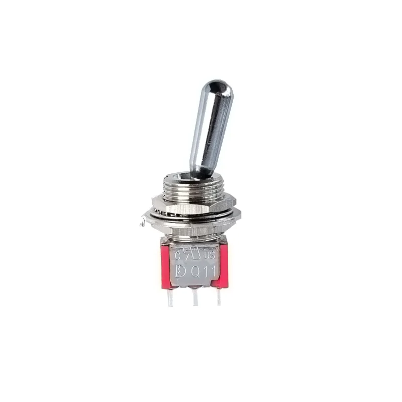 1pcs Hote:12mm Dailywell Q11 large Head Toggle Switch 3pin 2position/3position  ON-(ON) ON-OFF-ON Salectom T80-T 2A/5A 250V/120V