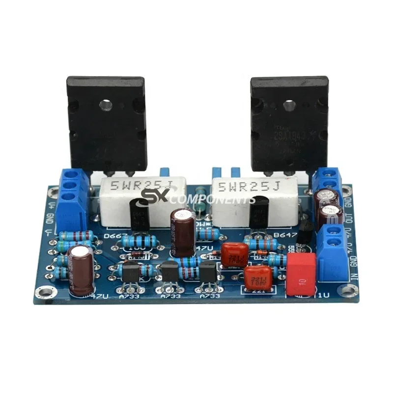 100W for 2SC5200+2SA1943 Audio Amplifier Board HIFI Mono Channel Amplifier Dual DC35V Speaker Home Theater for 2sc5200 amplifier