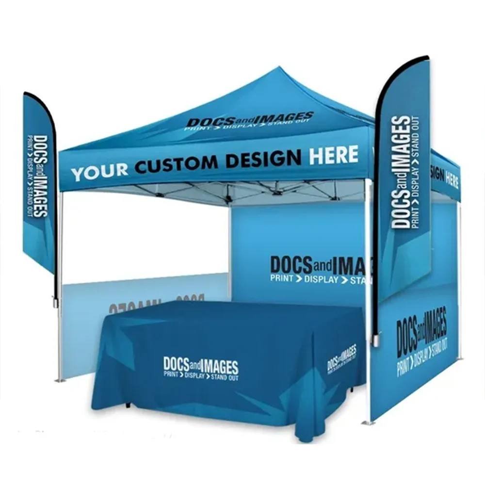 

Portable Tent Easy up Vendor Advertising Printed Promotional Custom Branded Logo Sale Canopy Tent for Exhibition
