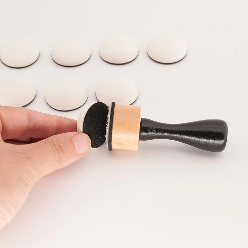 DIY Scrapbooking Mini Ink Paints Mixing Blending Tools Flat Foam Flat Domed Foam Refills Tool Domed Sponge