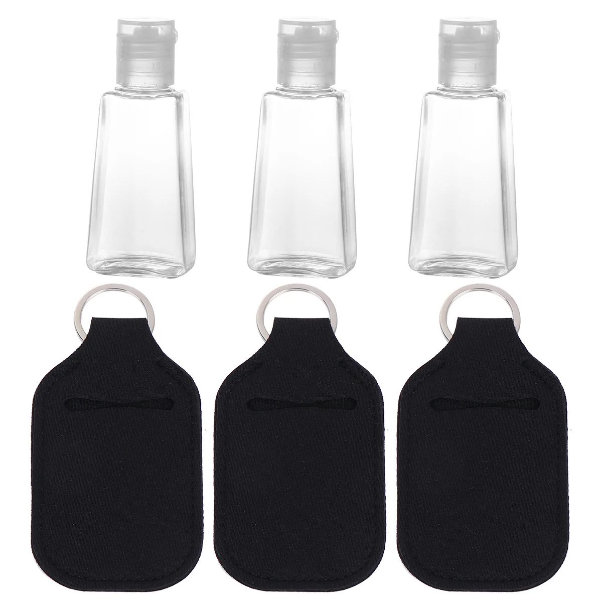 

6Pcs Perfume Bottle Cover Set Portable Neoprene Protective Case 3 Bottles 3 Covers Lightweight Refillable Storage