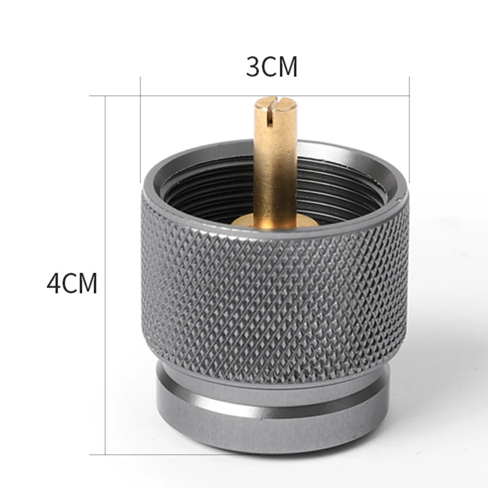 محول خزان الغاز الأمريكيين باللون الأسود، محول علبة البيوتان، سهل النقل، التحكم في تدفق الغاز، التحكم الآمن، تخزين سهل #6