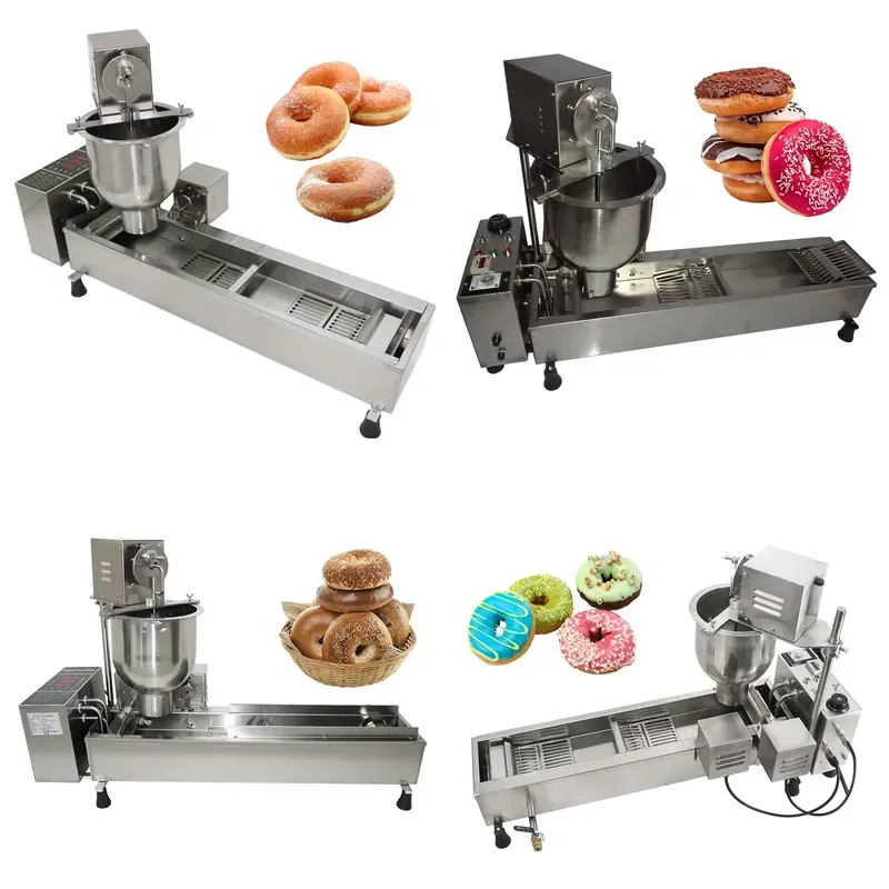 for Small Automatic Single Row Doughnut Making Machine Commercial Motor Driven Food Grade Stainless Steel 500kg Per Hour