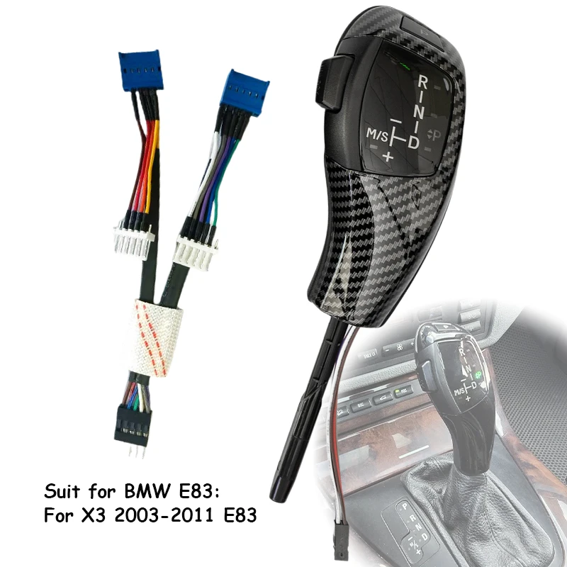 

Ручка переключения передач LED для BMW X3 2003-2011 E83 E46, для 5 серии 2004-2007 Touring pre-LCI E61 E60