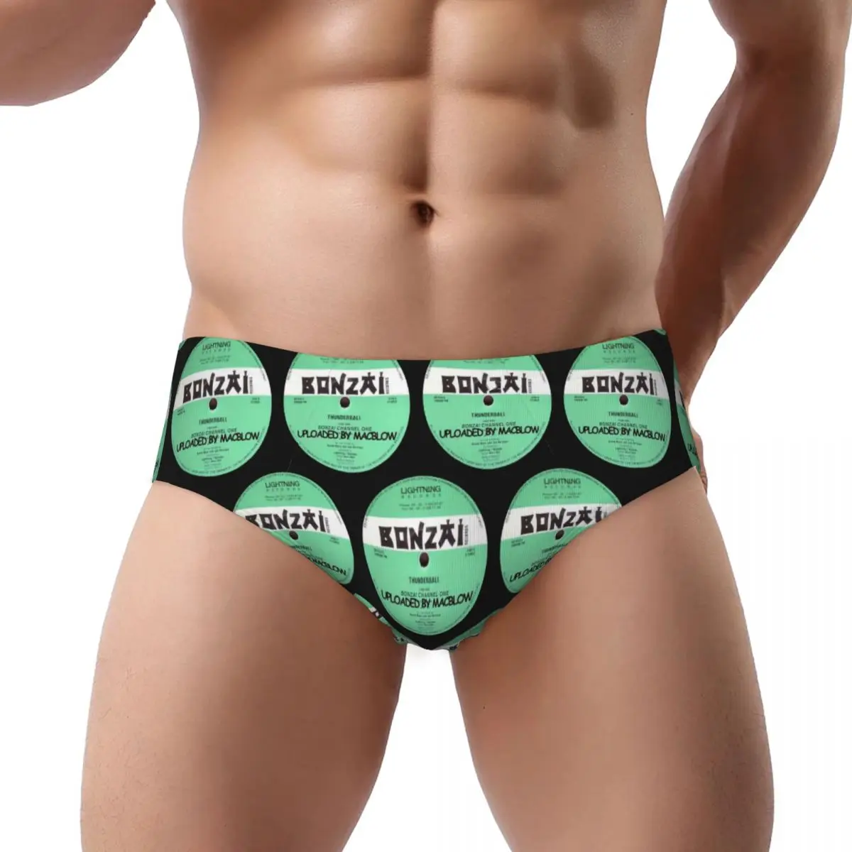 

Bonzai Records Male Triangle Panties Ventilate Boxer Underpants Short Underwear for Homme Man Boyfriend Gifts