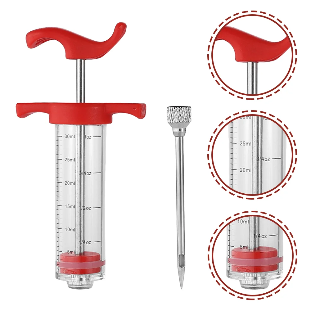 Seasoned Turkey Pin Injection Pastry Syringe for Meats Food Marinade Kitchen Injector Sausage