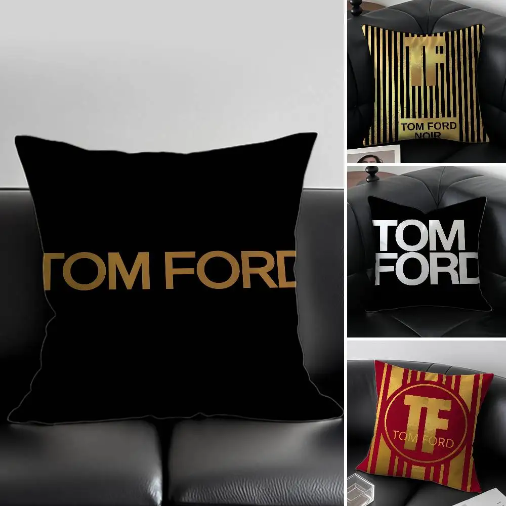 غطاء وسادة فاخر من T-Tom F-Ford مضاد للغبار وسحاب غير مرئي لسرير الأريكة