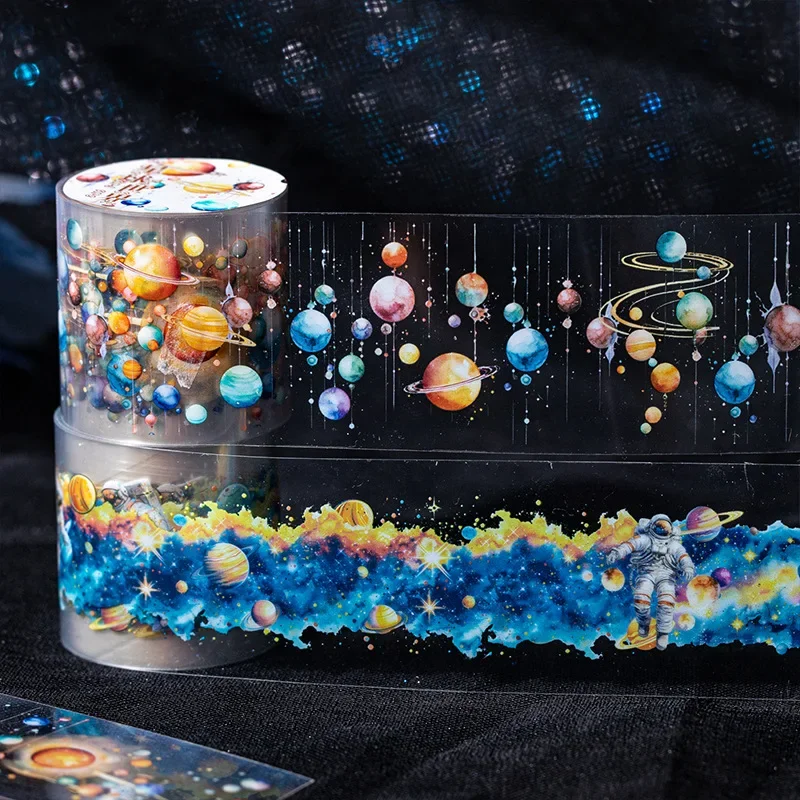 1 Rolle 2M Rolle Handbuch Material Dekorative Aufkleber Unterstreichende Aufkleber DIY Planer Tagebuch Sammelalbum 60mm * 2m PET Band Star River