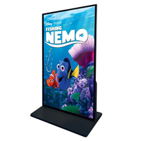 Floor Standing Full Screen Vertical Digital Signage 70 75 86 Inch LCD Advertising Display Totem Android Touch Screen Kiosk