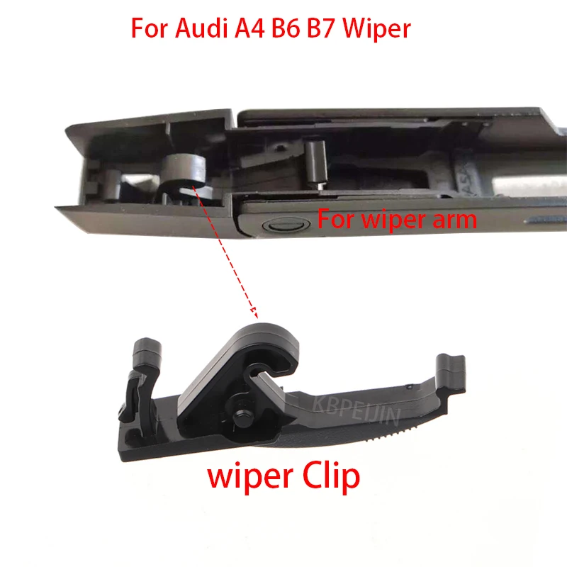 1Pcs 8E0955247 For Audi A4 B6 B7 S4 Quattro 2001 2002 2003 2004 2005 2008 Wiper Arm Plastic Collet Clip Fixed Parts Accessories