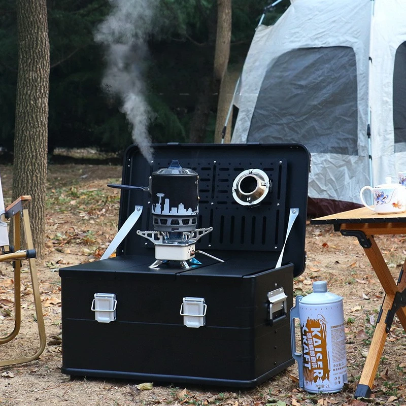 Aluminum Magnesium Alloy Storage Box Multifunctional Storage Boxes Camping Large Capacity Outdoor Tools Portable Camp Cases
