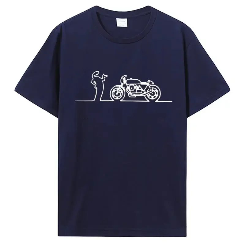 Lovers Moto Guzzi La Linea Guzzisti Nomads T Shirt Hip Hop Tshirt Streetwear Lineman TV Series Clothing Cotton Tees T-Shirt