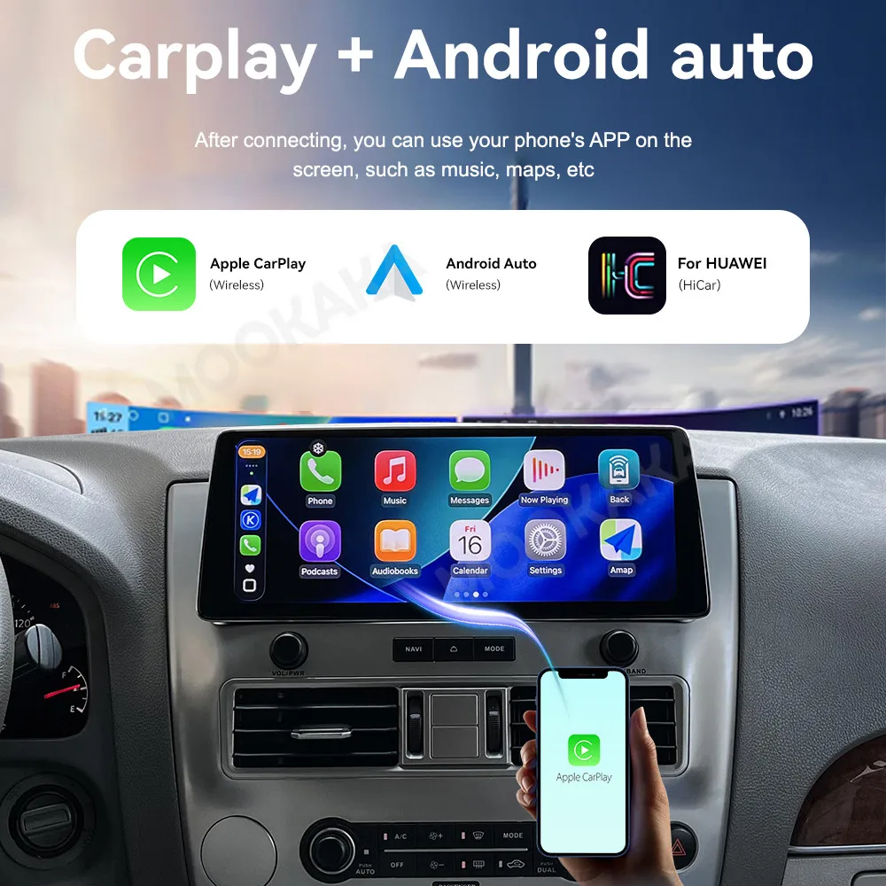 Android Auto Radio For Infiniti QX56 Armada Patrol Y62 2008~2015 GPS Multimedia Player  Navigation Car Stereo Receiver Head Unit