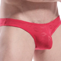 Mens Sexy Underwear Penis Bulge Pouch G-string Thong U Pouch Briefs Ultra Thin See Through Panties Low Waist Underpants