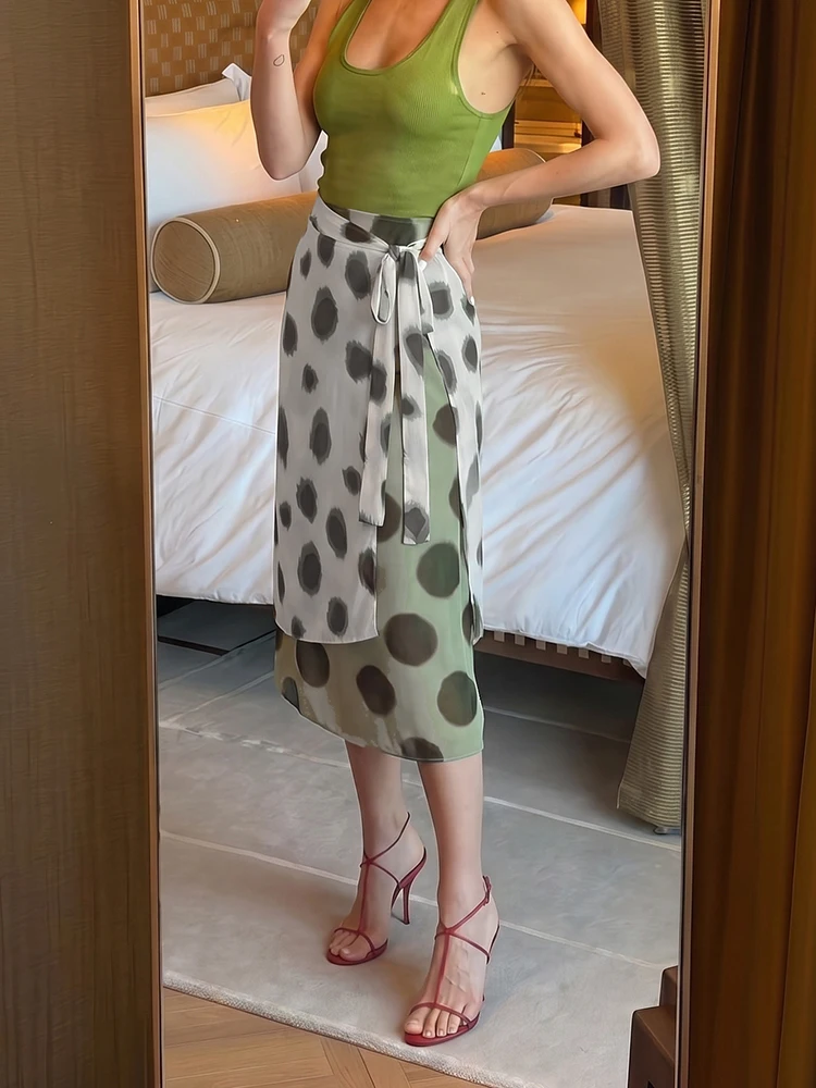 Sisterlinda Bandage Skirt Women Patchwork Leopard Print Color Blocking High Street Summer Fashion Midnight Hip-Hop Style Bottoms