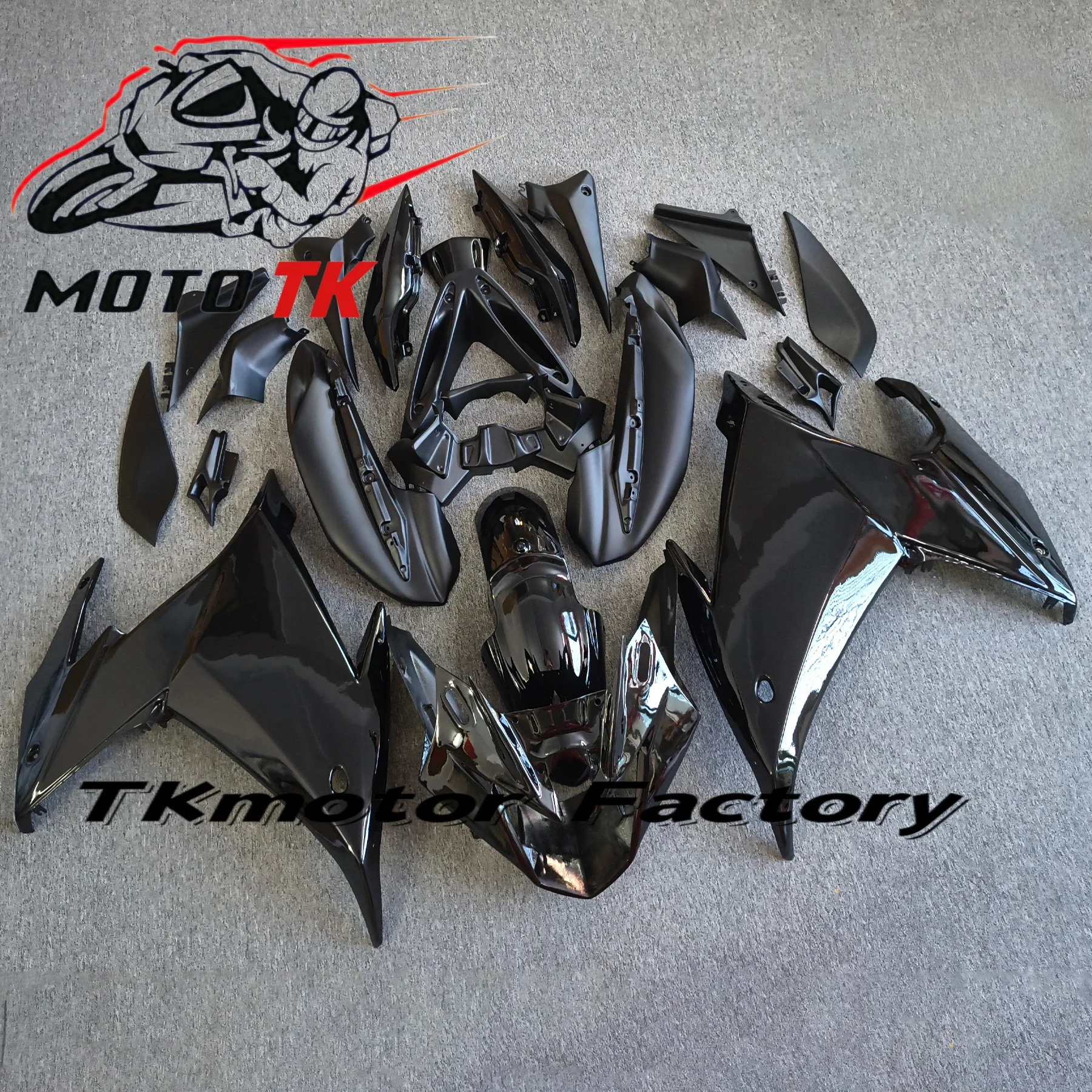 Custom Motorcycle Bodyframe Cover For Yamaha FZ6R 2009-2015 Black Fairings FZ-6R 09-15 ABS Injection Fairing Kit Bodywork Cowl