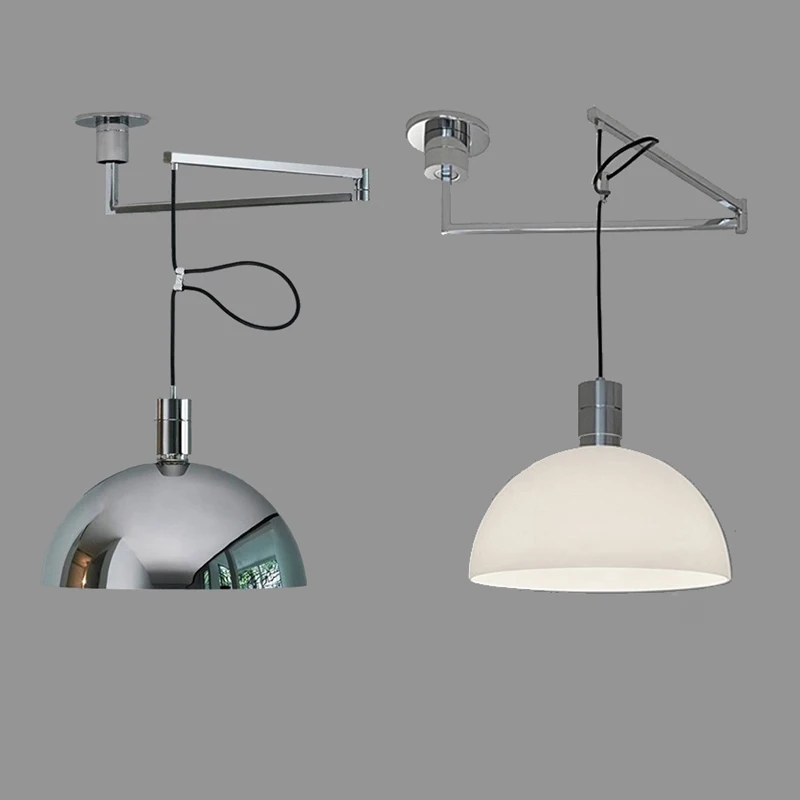 moderno telescopico luzes pingente de metal dobravel lampadas teto sala jantar cozinha barra estudo rotativo decoracao casa iluminacao e27 01