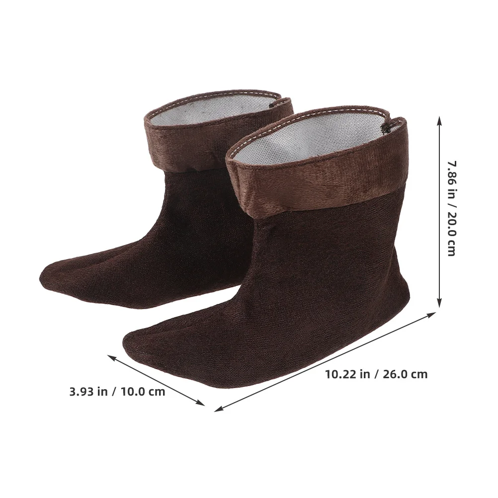 الدافئة الصوف التمهيد الجوارب معزول بطانة للصيد احذية المطر إدراج الحرارية حجم 43-45 الشتاء وسائد الأحذية بطانات #5