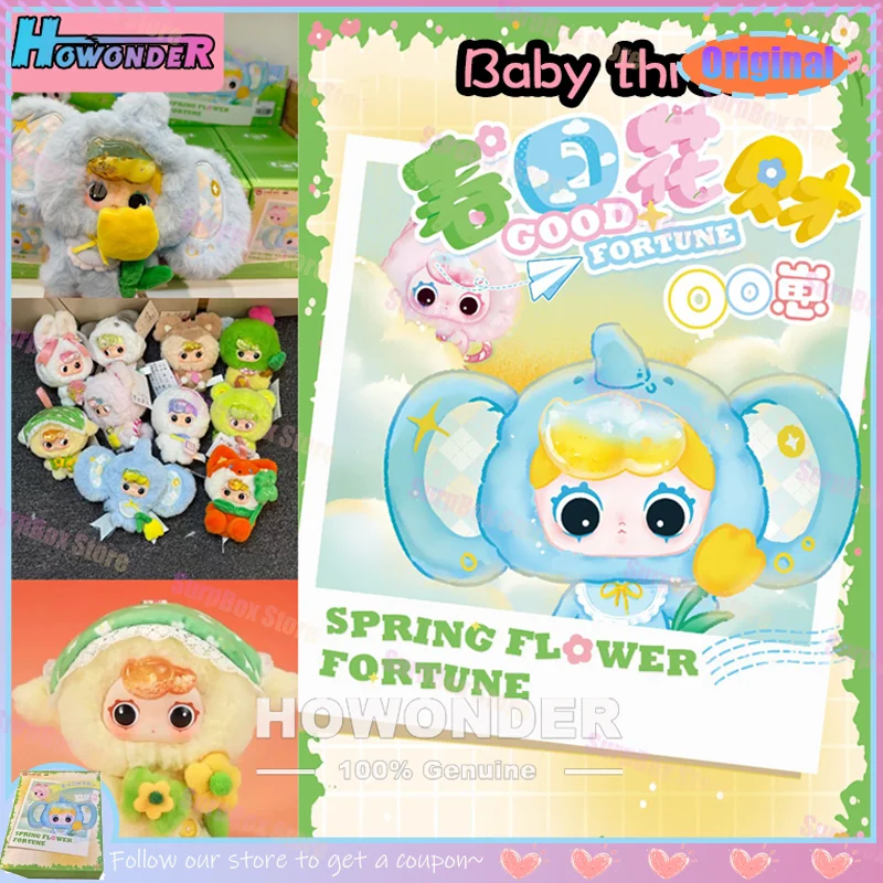 

Baby Three New IP Series Flowing Sand Bangs Blind Box Dolls Vinyl Face Collectible Toys Trendy Surprise Gifts Ornaments For Kid