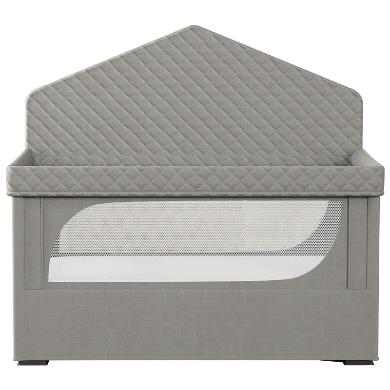 

Crib Game Fence Function 2-in-1 Foldable Game Bed Rollaway Bed Children's Bed Multipurpose European Style