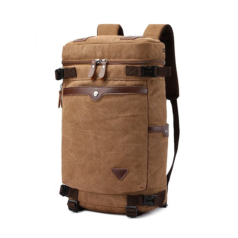 Nesitu A4 Vintage Durable Green Black Khaki Blue Coffee Grey 15.6 14 inch Laptop Canvas Men Women Backpack Travel Bag M1121