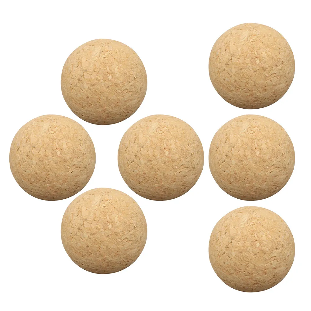 

7Pcs Table Football Balls Made of Natural Cork Foosball Replacement Balls for Smoother Gameplay Better Grip Ideal for
