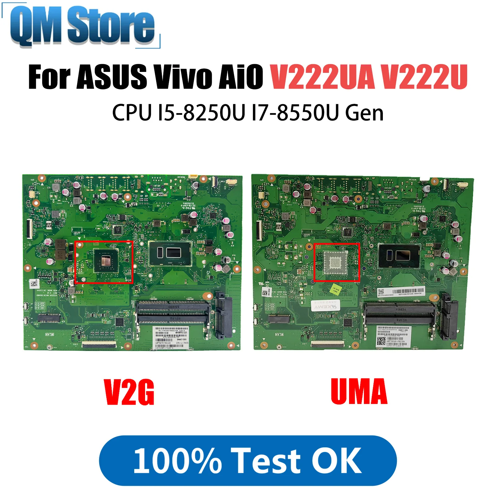 

V222U Motherboard For ASUS Vivo AiO V222UA for All-in-one Machine With I5-8250U I7-8550U CPU Fully Tested