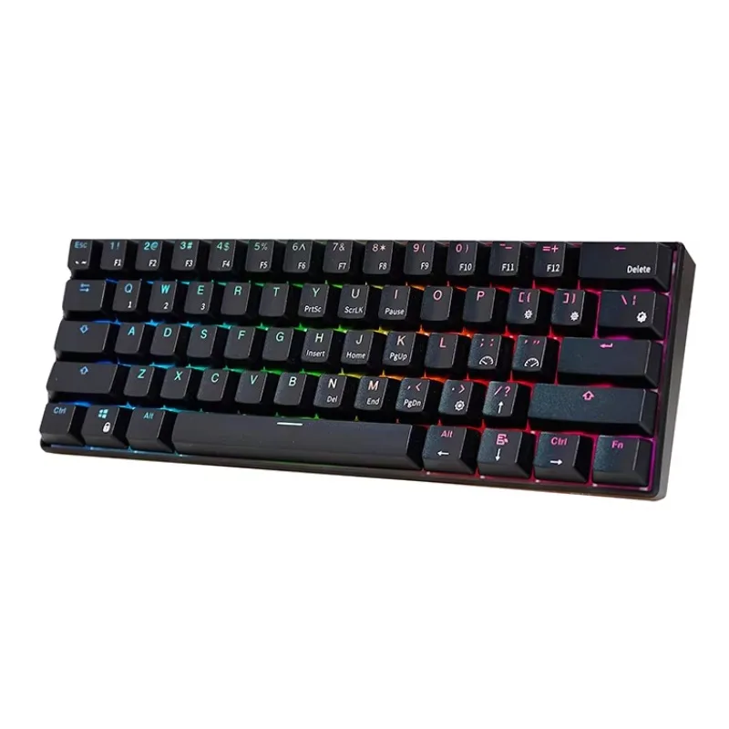 Promotional ABS Double Shot Keycaps 61 Keys RK61 Durable Versatile Mechanical Gaming Keyboard with Stable Transmission