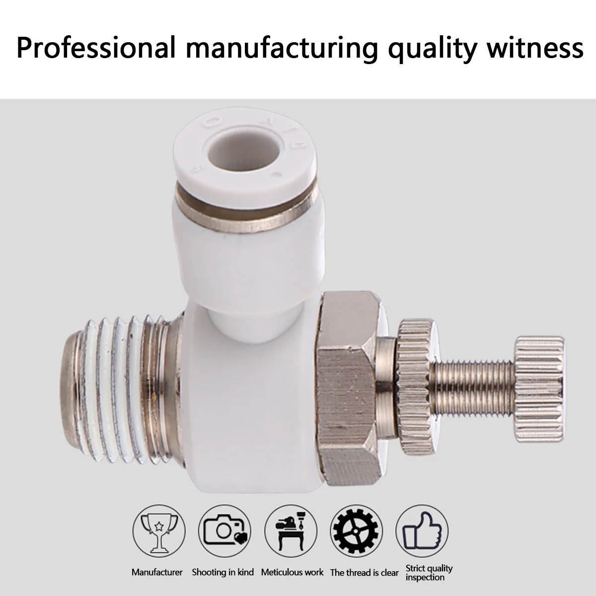 

4 pcs Pneumatic Flow Control Valve 1/4 Inch Connect 6Mm Exhaust Pipe Manual Throttle For Air Pressure Adjustment Throttle