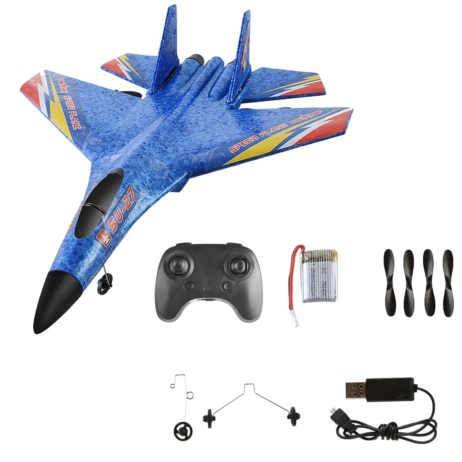 SU-27 RC Plane Remote Control Glider CH Gifts for Kids Adults
