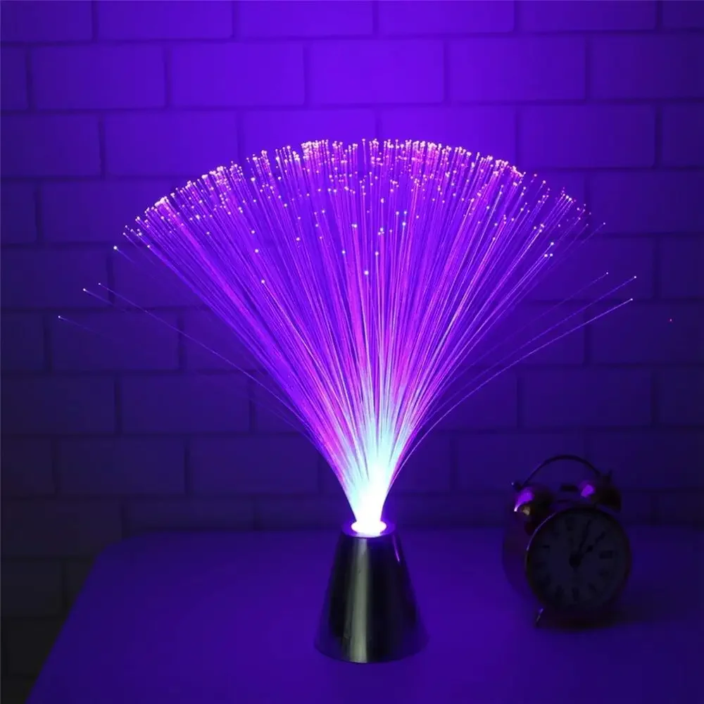 Multicolor LED Fiber Optic Lamp Light Interior Decoration Centerpiece Holiday Wedding Lamp LED Night Light Lamp