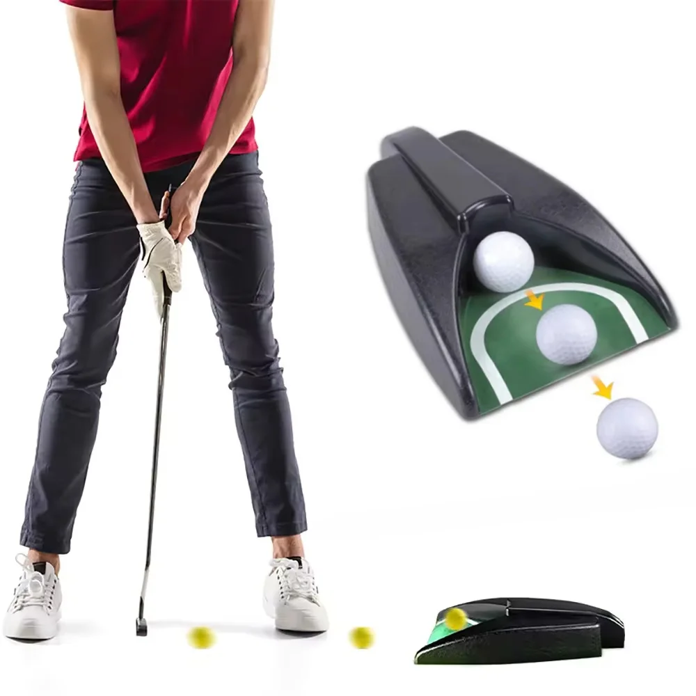 

NEW 2026 Golf Auto Return System Putt Golfing Training Golf Ball Kick Back Automatic Return Putting Cup Device