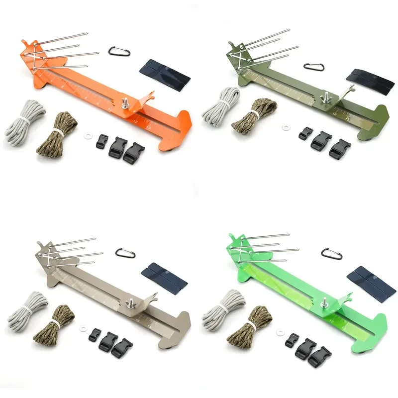 2 in 1 Paracord Bracelet and Jig Making Kit Adjustable DIY Craft Tools 4 to 13 Inch with Free Cord and Buckles