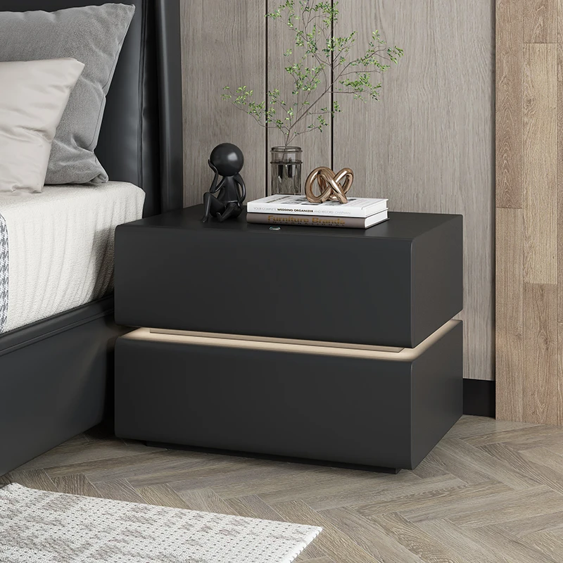 Modern Nordic Nightstand Mobile Exquisite Drawers Night Bedside Table Designed Side Mesa De Cabeceira Bedroom Furniture CY50NS