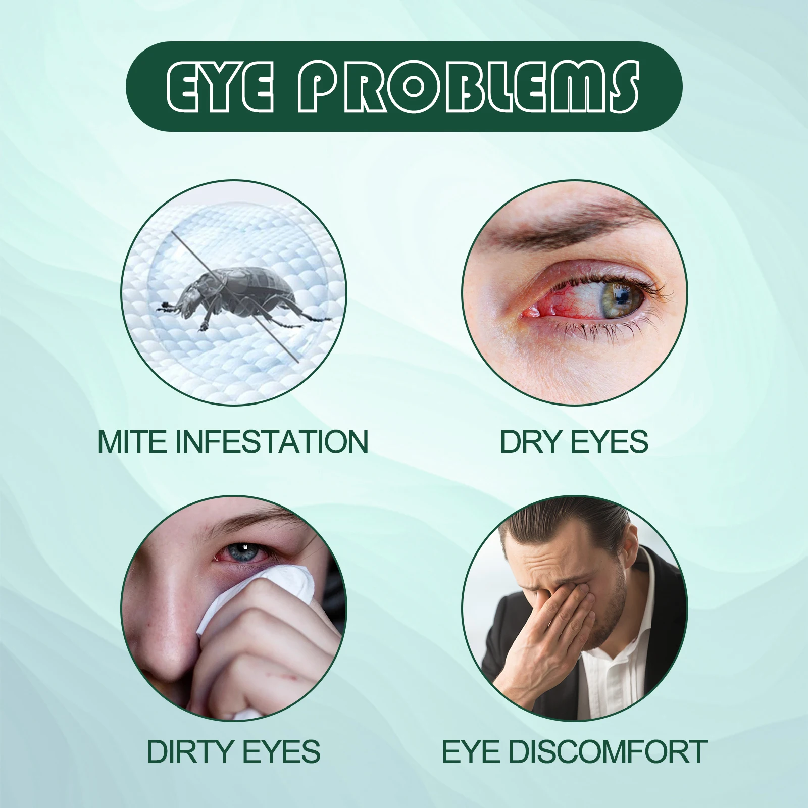 Eye Mite Removing Wipes Deep Clean Eye Antibacterial Relieve Eyeball Fatigue Discomfort Anti Itching Drying Eye Specific Wipes