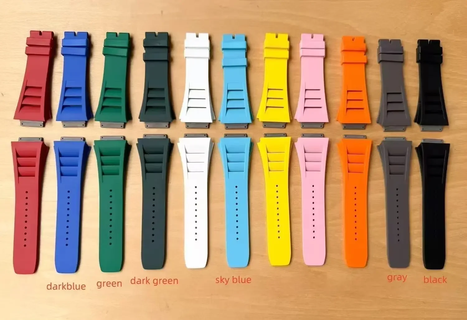 NF TOP Fluoro Rubber Watchband Richard Watch Strap RM030 035 RM055 FKM