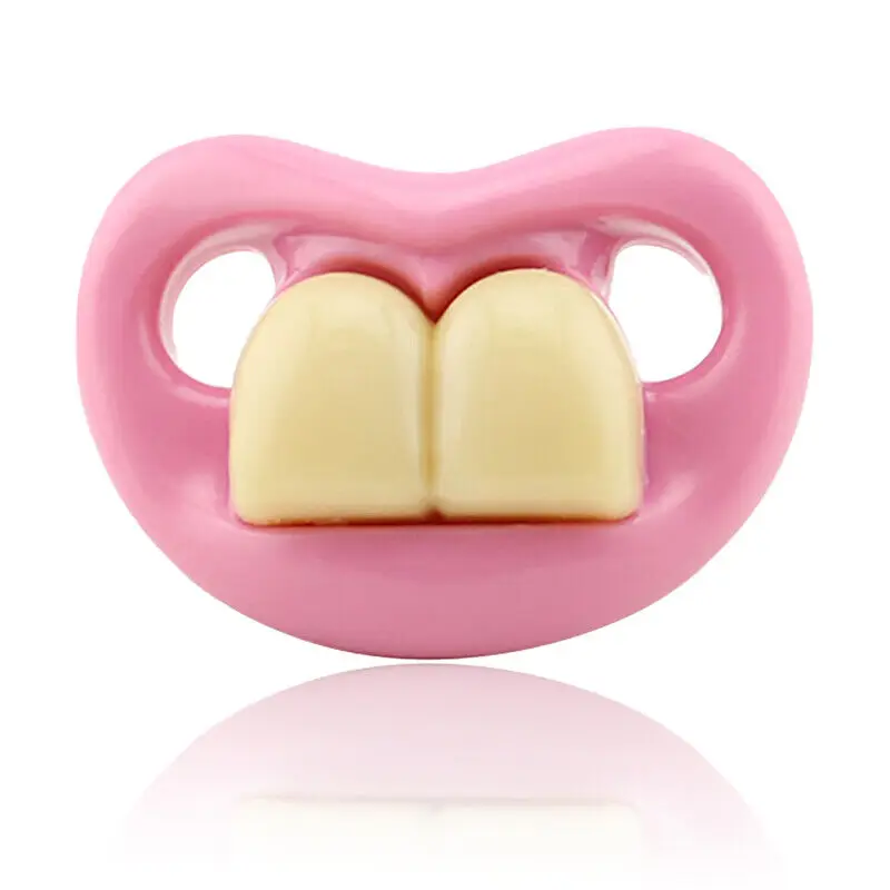 1/2pcs Funny Buckteeth Big Mouth Dummy Nipple Teat Baby Pacifier Wedding Party Decoration Props Trick Toys