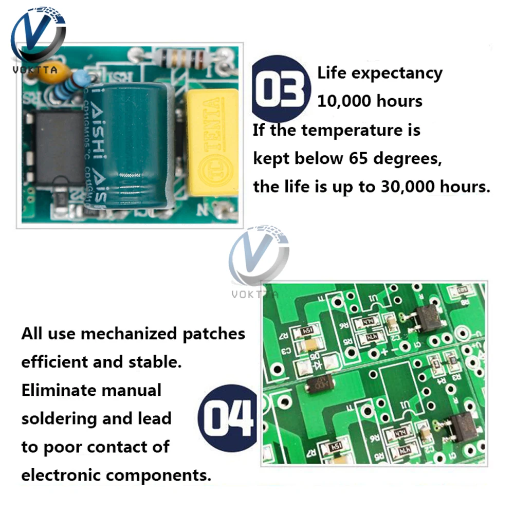 AC100-240V To DC12V LED Driver Board Transformer Constant Voltage Driver AC/DC Power Supply Adapter For LED Strip Lighting Lamp