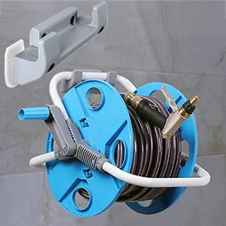 1 Pc Garden Hose Reel Wall Mounted Hanger Storage Hook Rack With 4 X Expansion Screws